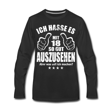 Geschenk zum 18 Langarmshirt - 18. Geburtstag 18 Jahre Teenager Geschenk