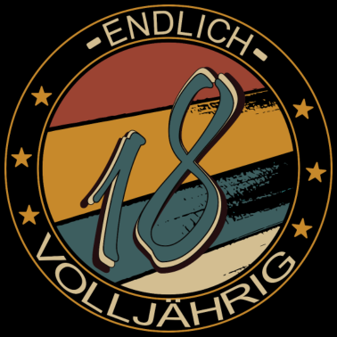 Motiv Endlich 18! Volljährig 18. Geburtstag Geschenk