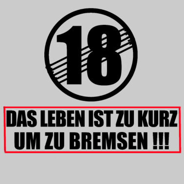 Motiv 18. Geburtstag Geschenk