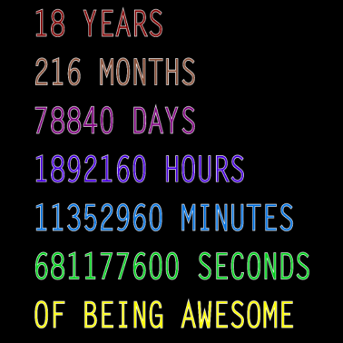 Motiv 18 Jahre Geburtstags Geschenk Tshirt