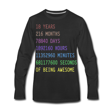 Geschenk zum 18 Langarmshirt - 18 Jahre Geburtstags Geschenk Tshirt