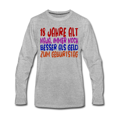 Geschenk zum 18 Langarmshirt - 18 Jahre 18 Geburtstag Geschenk