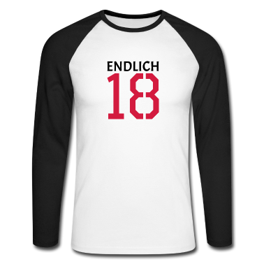 Geschenk zum 18 Langarmshirt - endlich 18 Geschenk