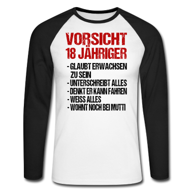 Geschenk zum 18 Langarmshirt - 18 Jahre 18 Geburtstag Geschenk