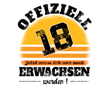 Motiv 18 Geburtstag 18 Jahre Volljährig Erwachsen 18ter