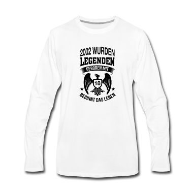 Geschenk zum 18 Langarmshirt - Mit 18 beginnt das Leben