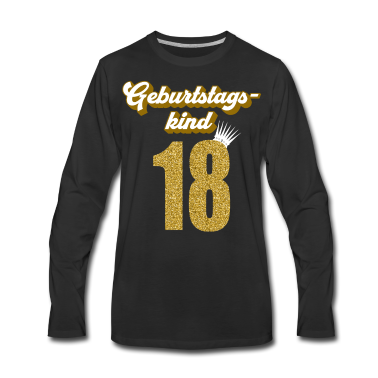 Geschenk zum 18 Langarmshirt - 18. Geburtstag 18 Jahre 18er Geburtstagskind