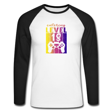 Geschenk zum 18 Langarmshirt - Level 18 Gaming Controller 18. Geburtstag