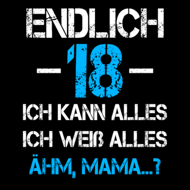 Motiv 18 Geburtstag 18 Jahre Volljährig Erwachsen 18ter