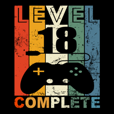 Motiv 18. Geburtstag Gamer 18 Jahre Geburtstagsgeschenk
