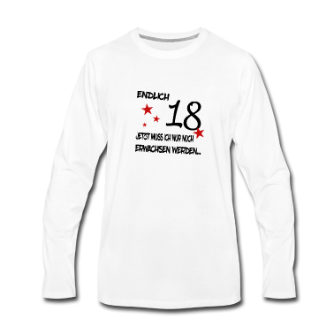 Geschenk zum 18 Langarmshirt - Endlich 18