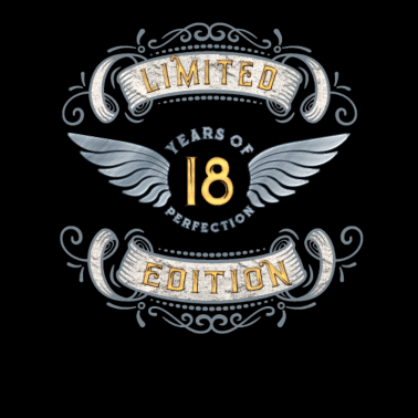 Motiv Geschenk zum 18. Geburtstag - 18 Jahre alt