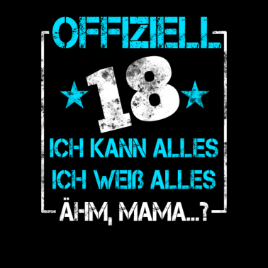 Motiv 18 Geburtstag 18 Jahre Volljährig Erwachsen 18ter