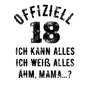 Motiv 18 Geburtstag 18 Jahre Volljährig Erwachsen 18ter