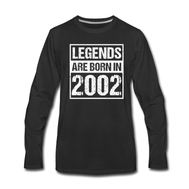 Geschenk zum 18 Langarmshirt - 2002 18. Geburtstag 18 Jahre Legende Geschenk
