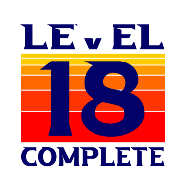 Motiv 18. Geburtstag LEVEL