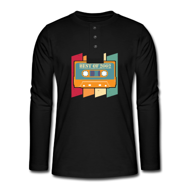 Geschenk zum 18 Langarmshirt - Retro Best Of 2002 18. Geburtstag