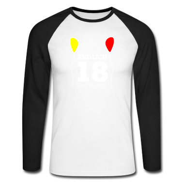 Geschenk zum 18 Langarmshirt - Endlich 18, das T-Shirt zum 18 Gerburtstag