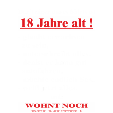 Motiv 18 wohnt bei Mutti - 2002 18 Geburtstag
