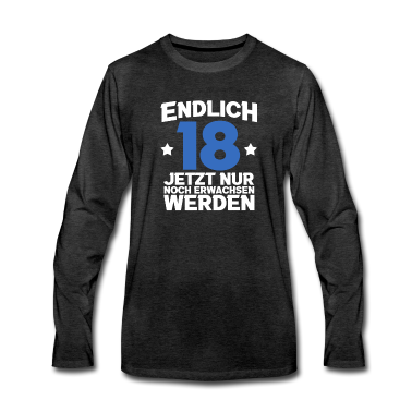 Geschenk zum 18 Langarmshirt - 18. Geburtstag Geschenkidee