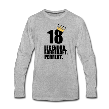 Geschenk zum 18 Langarmshirt - 18. Geburtstag Geschenk