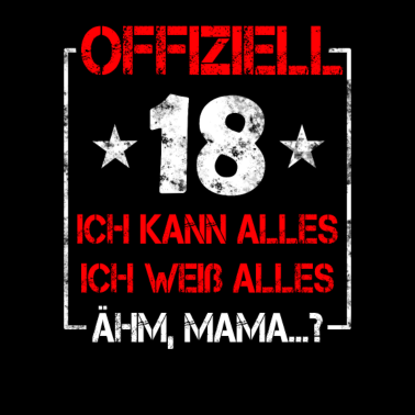 Motiv 18 Geburtstag 18 Jahre Volljährig Erwachsen 18ter