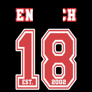 Motiv Endlich 18 Rot