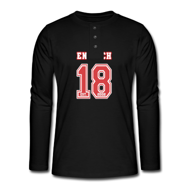 Geschenk zum 18 Langarmshirt - Endlich 18 Rot