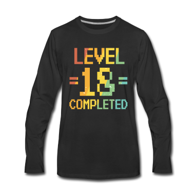 Geschenk zum 18 Langarmshirt - 18. Geburtstag Retro Level 18 Jahre 2003 Party