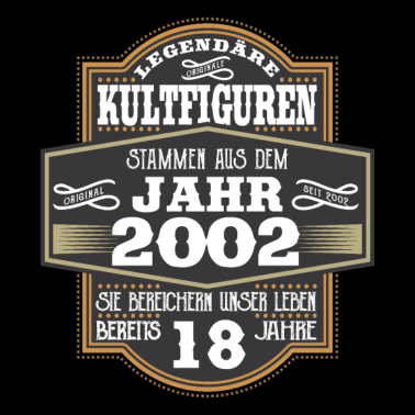 Motiv Geschenk 18 Jahre zum 18. Geburtstag Jahrgang 2002