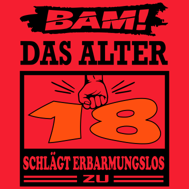 Motiv Geburtstag Das Alter schlägt zu Jahre Years 18