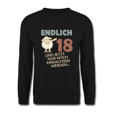 Geschenk zum 18 Pullover - Endlich 18 dabbing Schaf 18. Geburtstag