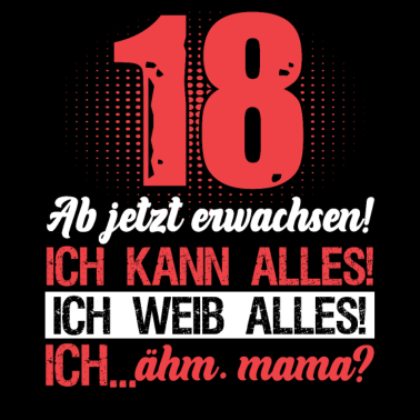Motiv Endlich 18 | Geschenk zum 18. Geburtstag