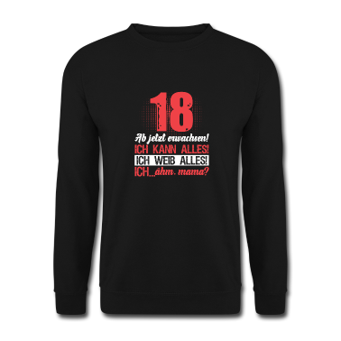 Geschenk zum 18 Pullover - Endlich 18 | Geschenk zum 18. Geburtstag