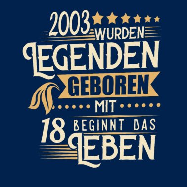 Motiv 18 Geburtstag Das Leben beginnt mit 18