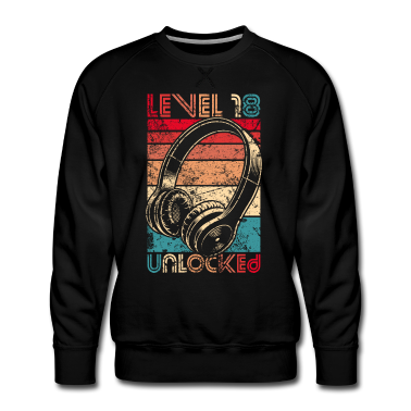 Geschenk zum 18 Pullover - 18. Geburtstag 18 Jahre Level 18 Unlocked Vintage