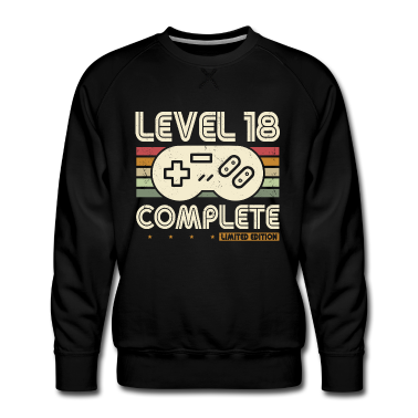 Geschenk zum 18 Pullover - 18. Geburtstag Level 18 Complete 18 Jahre Geschenk