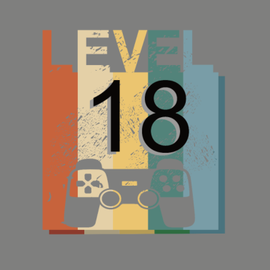 Motiv Level 18, Vintage Shirt zum 18. Geburtstag