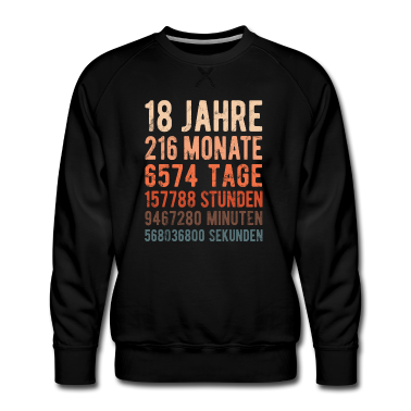 Geschenk zum 18 Pullover - 18. Geburtstag - 18 Jahre