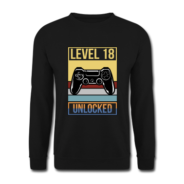 Geschenk zum 18 Pullover - 18. Geburtstag Birthday 2003 Gaming Level 18