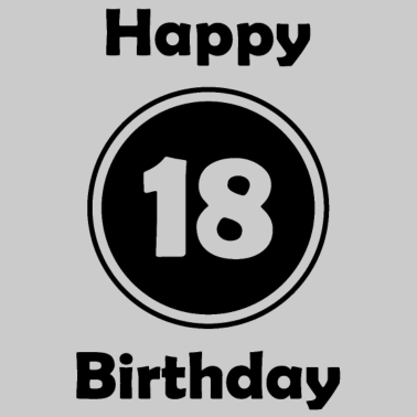 Motiv Happy Birthday 18, 18. Geburtstag