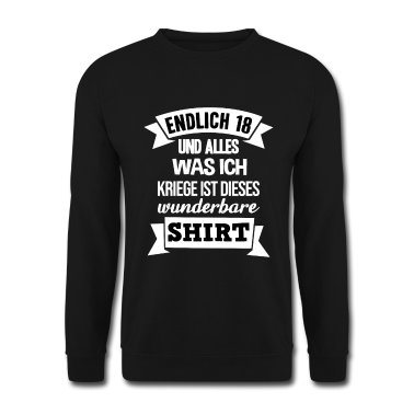 Geschenk zum 18 Pullover - Endlich 18 18. Dieses wunderbare Shirt Geburtstag