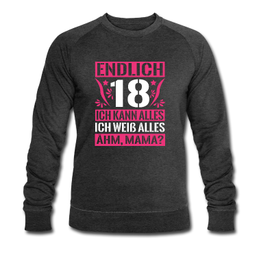 Geschenk zum 18 Pullover - Endlich 18 Mädchen 18. Geburtstag Geschenk