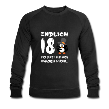 Geschenk zum 18 Pullover - Endlich 18 Pinguin
