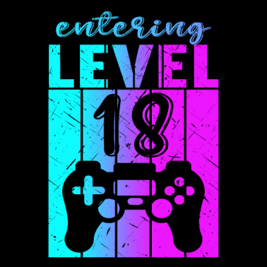 Motiv Level 18 Gaming Controller 18. Geburtstag