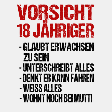 Motiv 18 Jahre 18 Geburtstag Geschenk