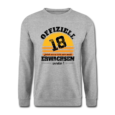 Geschenk zum 18 Pullover - 18 Geburtstag 18 Jahre Volljährig Erwachsen 18ter