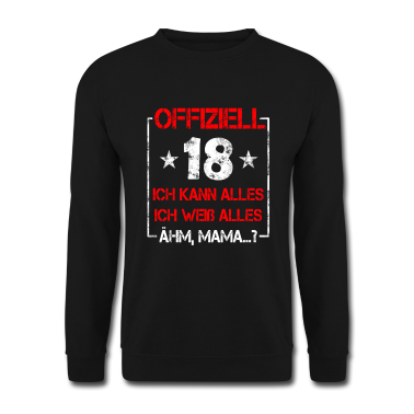 Geschenk zum 18 Pullover - 18 Geburtstag 18 Jahre Volljährig Erwachsen 18ter