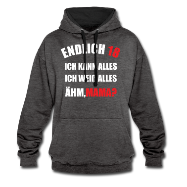 Geschenk zum 18 Hoodie - Endlich 18