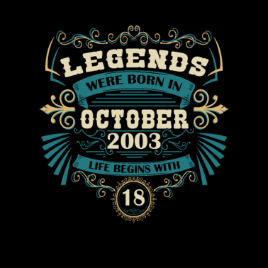 Motiv 18. Geburtstag für Männer und Frauen Oktober 2003